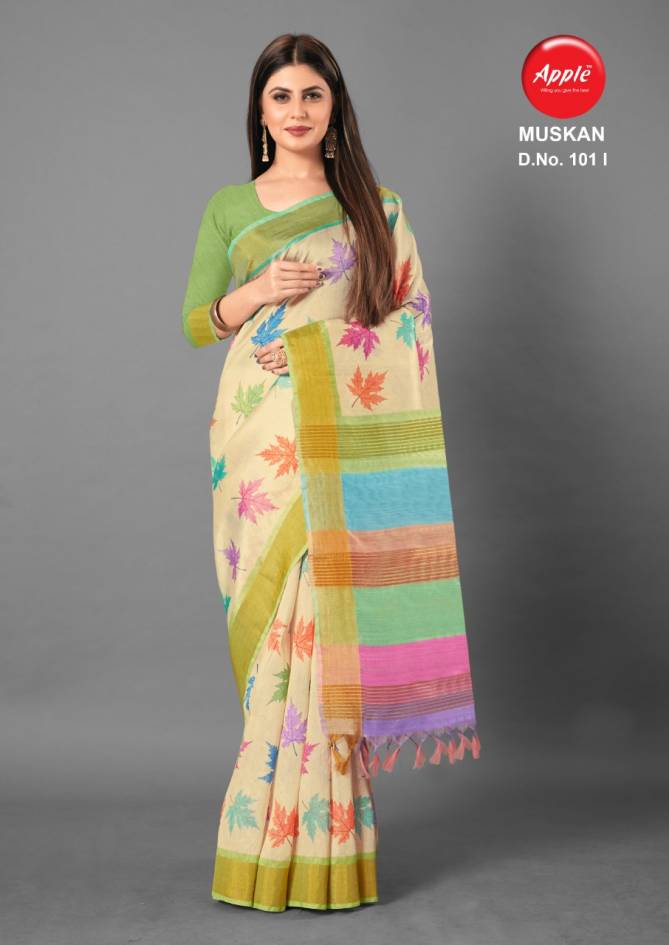 Apple Muskan 101 Vol 2 Letest Fancy Designer Ethnic Wear Silk Saree Collection